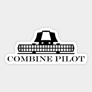 Combine Pilot Sticker